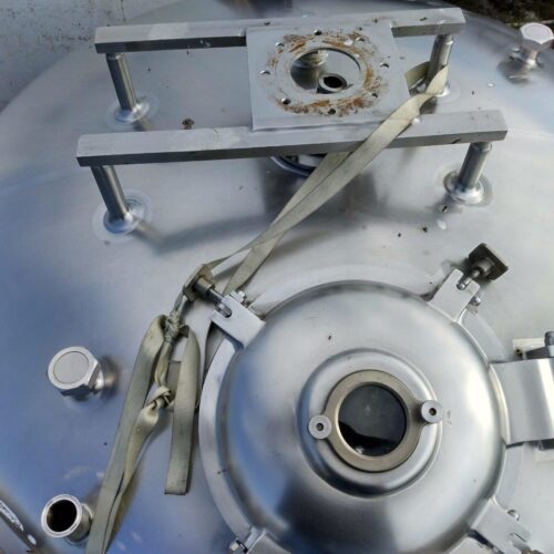 1,000 Gallon Cherry Burrell Model PAEPDA Vertical S/S Jacketed Sweep Agitated Pressure Tank