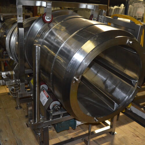 S/S 30 in Diameter x 43 in L Soft Flight Seasoning Drum w/ Adjustable Pitch