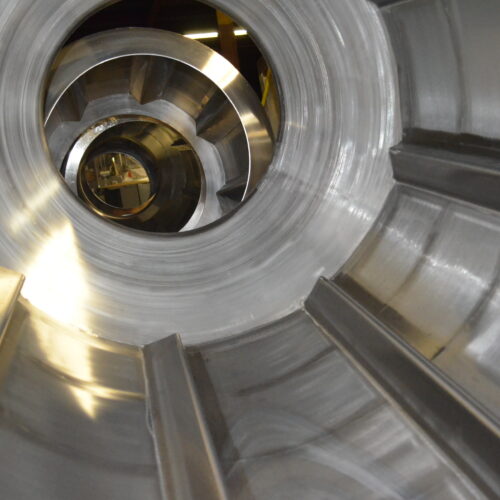 S/S 30 in Diameter x 43 in L Soft Flight Seasoning Drum w/ Adjustable Pitch