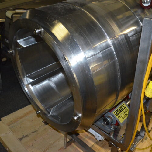 S/S 30 in Diameter x 43 in L Soft Flight Seasoning Drum w/ Adjustable Pitch