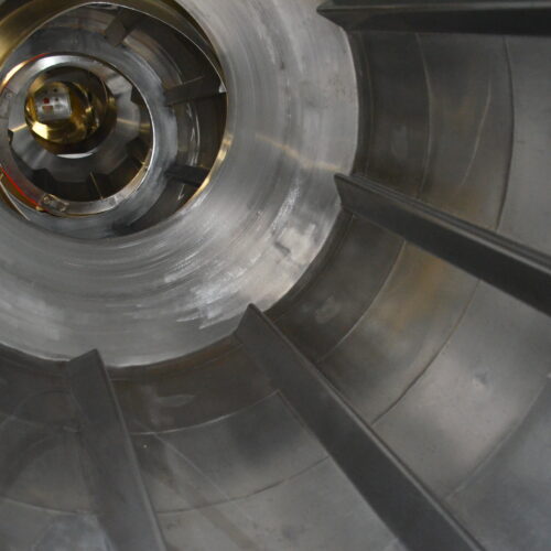 S/S 30 in Diameter x 43 in L Soft Flight Seasoning Drum w/ Adjustable Pitch