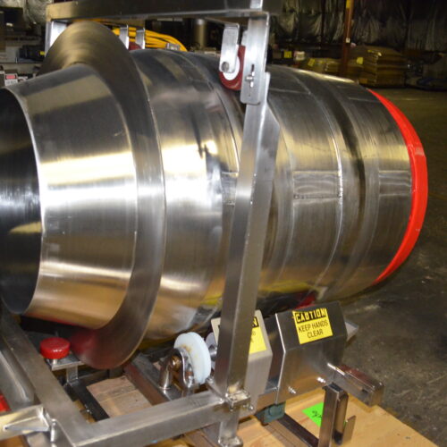 S/S 30 in Diameter x 43 in L Soft Flight Seasoning Drum w/ Adjustable Pitch