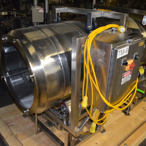 S/S 30 in Diameter x 43 in L Soft Flight Seasoning Drum w/ Adjustable Pitch