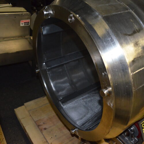 S/S 30 in Diameter x 43 in L Soft Flight Seasoning Drum w/ Adjustable Pitch