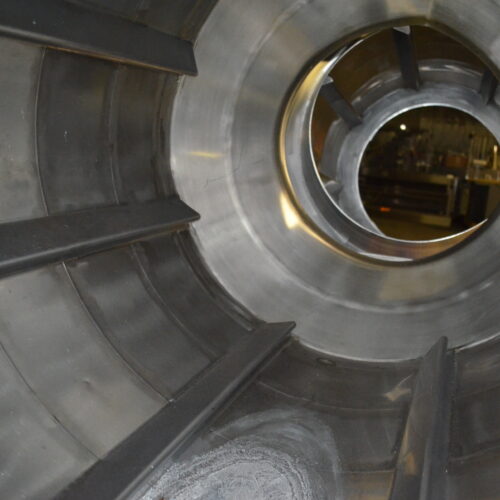 S/S 30 in Diameter x 43 in L Soft Flight Seasoning Drum w/ Adjustable Pitch