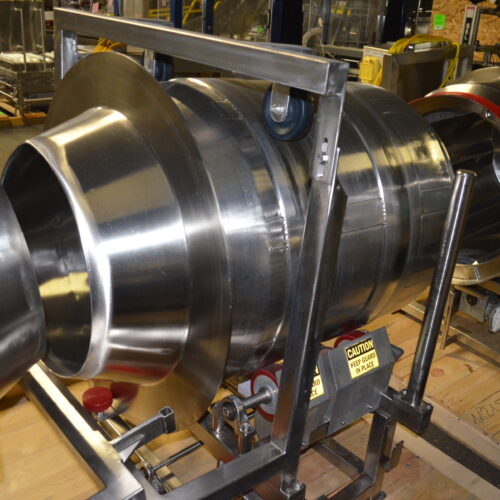 S/S 30 in Diameter x 43 in L Soft Flight Seasoning Drum w/ Adjustable Pitch