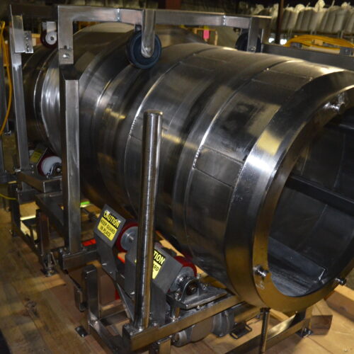 S/S 30 in Diameter x 43 in L Soft Flight Seasoning Drum w/ Adjustable Pitch