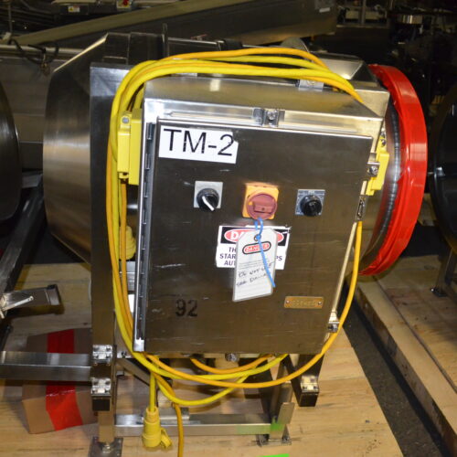 Spray Dynamics S/S 30 in Diameter x 43 in L Soft Flight Seasoning Drum w/ Adjustable Pitch