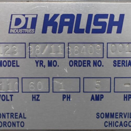 DT Kalish (IMA) Model Starcap5123 Single Head Chuck Capper