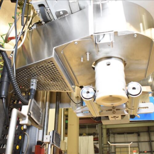 Accraply Model 650VF High Speed 650 CPM Shrink Sleeve Label Applicator with Heat Shrink Tunnel