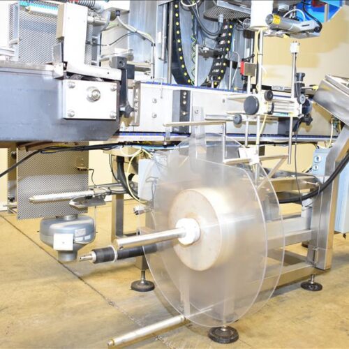 Accraply Model 650VF High Speed 650 CPM Shrink Sleeve Label Applicator with Heat Shrink Tunnel