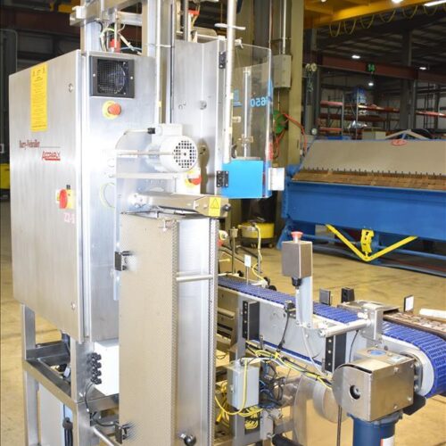 Accraply Model 650VF High Speed 650 CPM Shrink Sleeve Label Applicator with Heat Shrink Tunnel