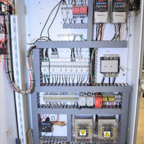 Accraply Model 650VF High Speed 650 CPM Shrink Sleeve Label Applicator with Heat Shrink Tunnel