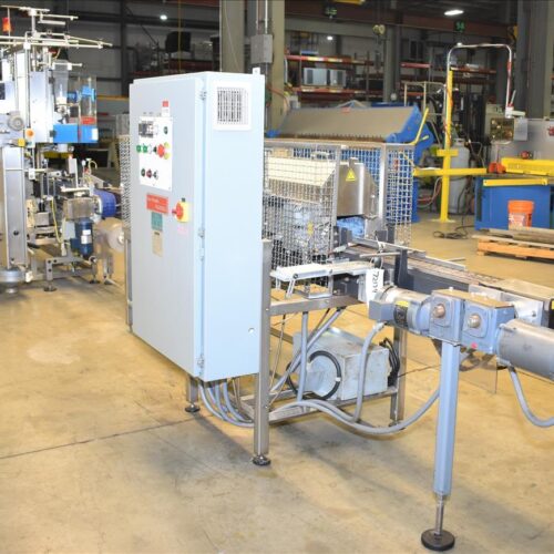 Accraply Model 650VF High Speed 650 CPM Shrink Sleeve Label Applicator with Heat Shrink Tunnel