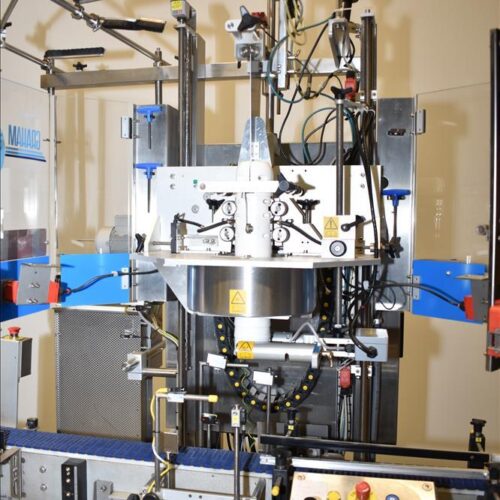 Accraply Model 650VF High Speed 650 CPM Shrink Sleeve Label Applicator with Heat Shrink Tunnel