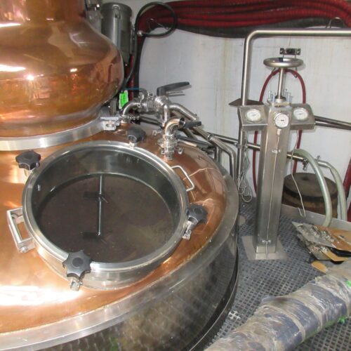 Specific Mechanical 240 Gal Skid Mounted Copper Pot Still