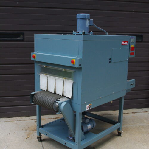 Arpac Hanagata Model L18 Intermittent Motion Automatic L Bar Sealer with Shanklin Model T7H Heat Shrink Tunnel