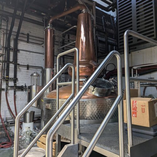 Specific Mechanical 240 Gal Skid Mounted Copper Pot Still