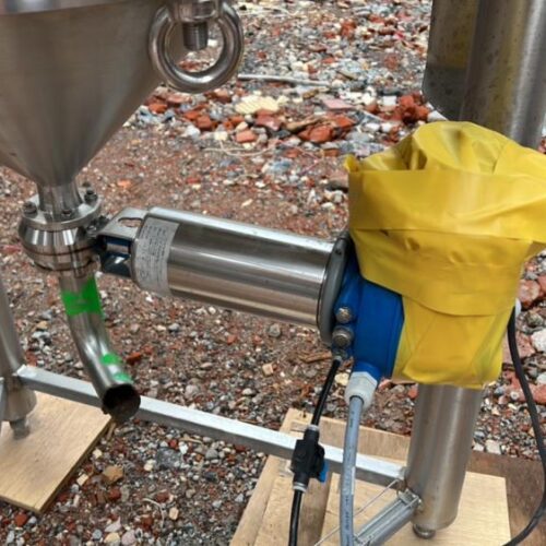 1,235 Liter Berlie-Falco 304L Stainless Steel Vertical Jacketed Pressure Tank