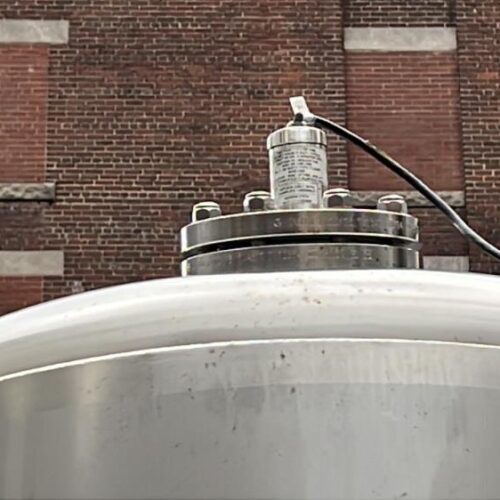 1,235 Liter Berlie-Falco 304L Stainless Steel Vertical Jacketed Pressure Tank