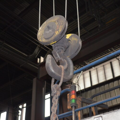 SMS Meer Wagner Model R100 100-Ton Ring Forming Mill with Cone Rolls, Laser Measurement System, Hydraulic System, Bridge Crane, Etc