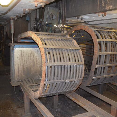 SMS Meer Wagner Model R100 100-Ton Ring Forming Mill with Cone Rolls, Laser Measurement System, Hydraulic System, Bridge Crane, Etc