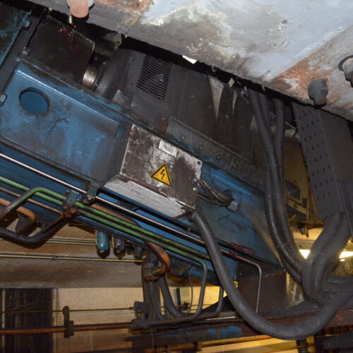 SMS Meer Wagner Model R100 100-Ton Ring Forming Mill with Cone Rolls, Laser Measurement System, Hydraulic System, Bridge Crane, Etc