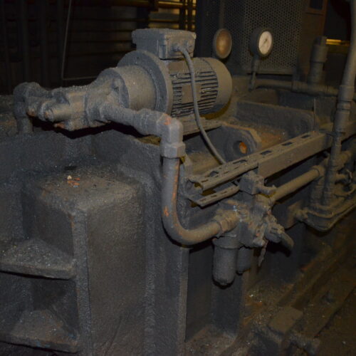 SMS Meer Wagner Model R100 100-Ton Ring Forming Mill with Cone Rolls, Laser Measurement System, Hydraulic System, Bridge Crane, Etc