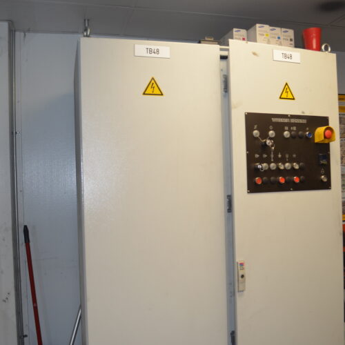 SMS Meer Wagner Model R100 100-Ton Ring Forming Mill with Cone Rolls, Laser Measurement System, Hydraulic System, Bridge Crane, Etc