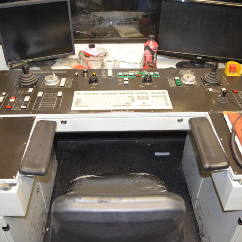 SMS Meer Wagner Model R100 100-Ton Ring Forming Mill with Cone Rolls, Laser Measurement System, Hydraulic System, Bridge Crane, Etc