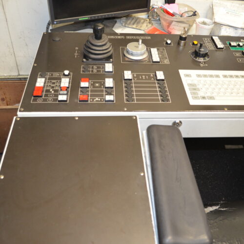 SMS Meer Wagner Model R100 100-Ton Ring Forming Mill with Cone Rolls, Laser Measurement System, Hydraulic System, Bridge Crane, Etc