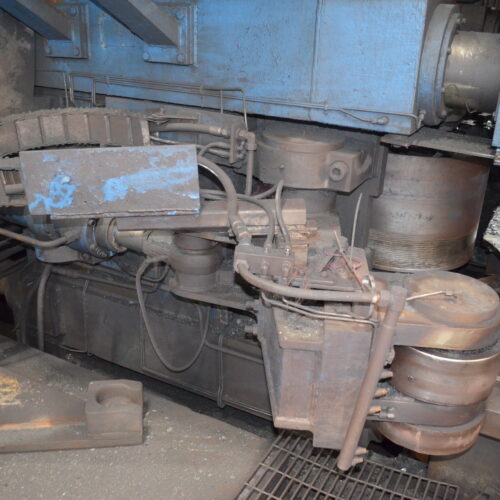 SMS Meer Wagner Model R100 100-Ton Ring Forming Mill with Cone Rolls, Laser Measurement System, Hydraulic System, Bridge Crane, Etc