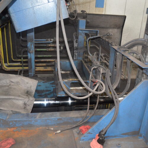 SMS Meer Wagner Model R100 100-Ton Ring Forming Mill with Cone Rolls, Laser Measurement System, Hydraulic System, Bridge Crane, Etc