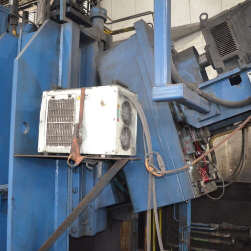 SMS Meer Wagner Model R100 100-Ton Ring Forming Mill with Cone Rolls, Laser Measurement System, Hydraulic System, Bridge Crane, Etc