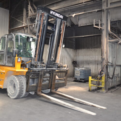 Hyundai Model 130D9 13,000 Pound Capacity Diesel-Powered Forklift Truck
