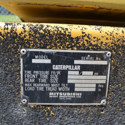 Caterpillar Model DP135 30,000 Pound Capacity Diesel-Powered Forklift Truck