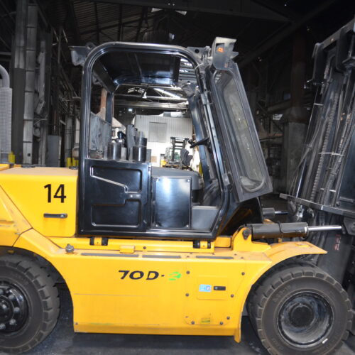Hyundai Model 70D9 15,500 Pound Capacity Diesel-Powered Forklift Truck