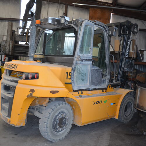 Hyundai Model 70D9 15,500 Pound Capacity Diesel-Powered Forklift Truck,