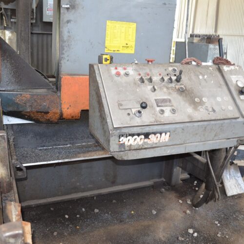 HEM Model 200D30 26 Inch x 30 Inch Horizontal Bandsaw, 2ith 15 HP Saw Motor and Power Head Downfeed