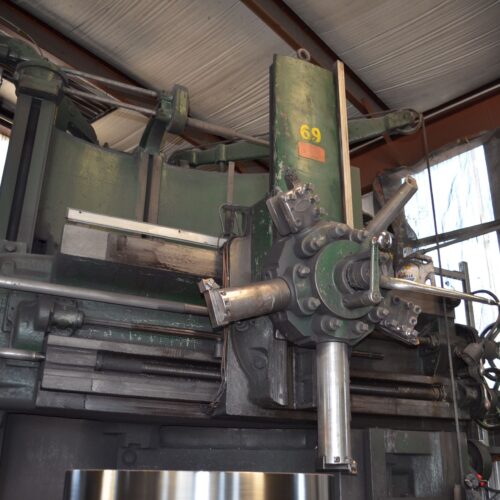Bullard 60 Inch Vertical Turret Lathe, with 60 Inch 4-Jaw Chuck, 22 Inch Height Under Rail, 30 Inch Cross Travel, 5-Position Head