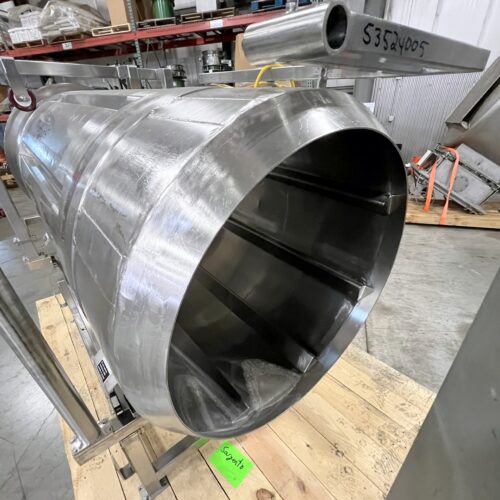 S/S 30 in Dia x 64 in L Soft Flight Seasoning Drum w/ Adjustable Pitch