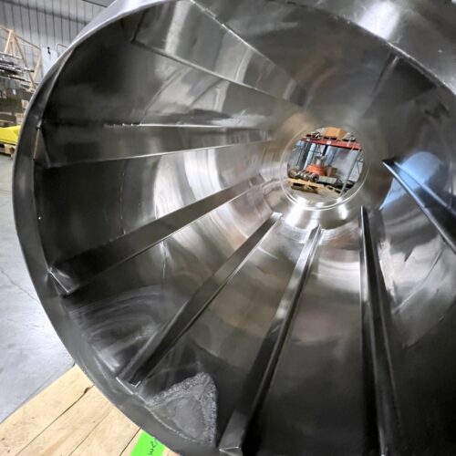 S/S 30 in Dia x 64 in L Soft Flight Seasoning Drum w/ Adjustable Pitch