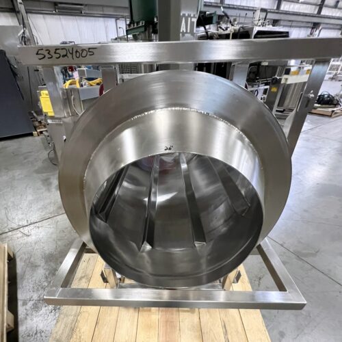 S/S 30 in Dia x 64 in L Soft Flight Seasoning Drum w/ Adjustable Pitch