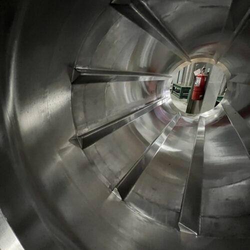 S/S 30 in Dia x 64 in L Soft Flight Seasoning Drum w/ Adjustable Pitch