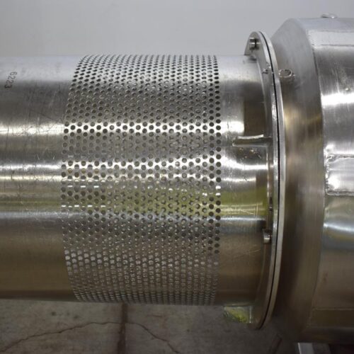 S/S 30 in Diameter x 43 in L Soft Flight Seasoning Drum w/ Adjustable Pitch and Sifter Attachment