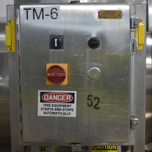 S/S 30 in Diameter x 43 in L Soft Flight Seasoning Drum w/ Adjustable Pitch and Sifter Attachment