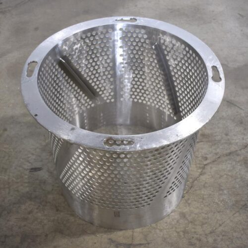 S/S 30 in Diameter x 43 in L Soft Flight Seasoning Drum w/ Adjustable Pitch and Sifter Attachment