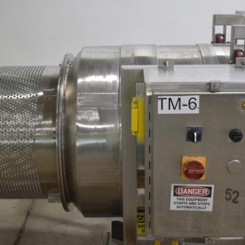 S/S 30 in Diameter x 43 in L Soft Flight Seasoning Drum w/ Adjustable Pitch and Sifter Attachment