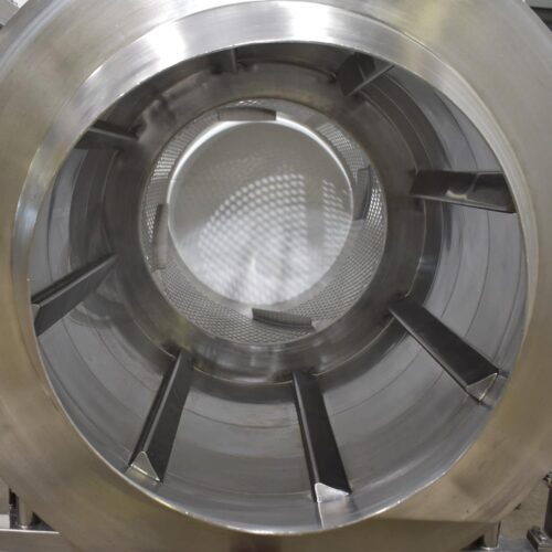 S/S 30 in Diameter x 43 in L Soft Flight Seasoning Drum w/ Adjustable Pitch and Sifter Attachment