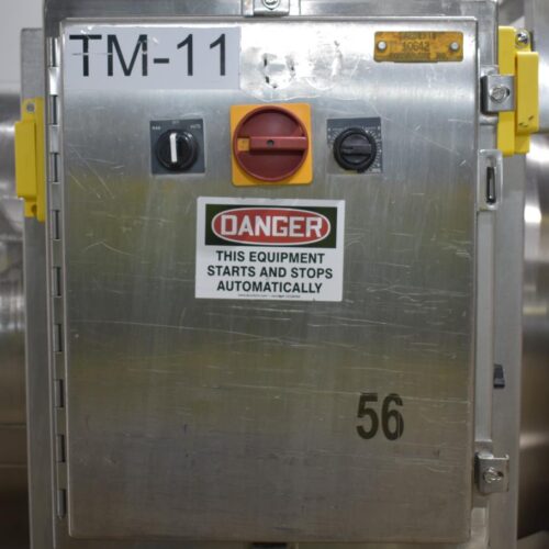 S/S 30 in Diameter x 43 in L Soft Flight Seasoning Drum w/ Adjustable Pitch and Sifter Attachment